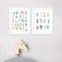 Alphabet & Numbers Wall Art Set